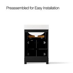 AlouetteE 24'' bathroom vanity cabinet with sink and quartz top - image 10