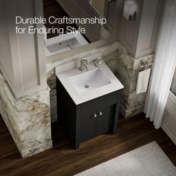 AlouetteE 24'' bathroom vanity cabinet with sink and quartz top - image 11