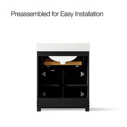 AlouetteE 30'' bathroom vanity cabinet with sink and quartz top - image 10