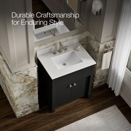 AlouetteE 30'' bathroom vanity cabinet with sink and quartz top - image 12