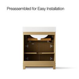 AlouetteE 30'' bathroom vanity cabinet with sink and quartz top - image 10