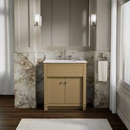 AlouetteE 30'' bathroom vanity cabinet with sink and quartz top - image 2