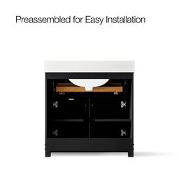 AlouetteE 36'' bathroom vanity cabinet with sink and quartz top - image 10