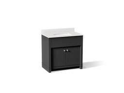 AlouetteE 36'' bathroom vanity cabinet with sink and quartz top - image 1