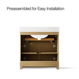 AlouetteE 36'' bathroom vanity cabinet with sink and quartz top - image 10