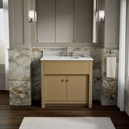 AlouetteE 36'' bathroom vanity cabinet with sink and quartz top - image 2