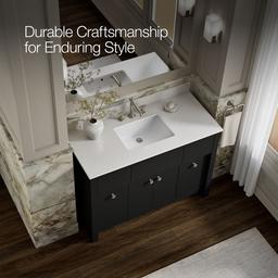 AlouetteE 48'' bathroom vanity cabinet with sink and quartz top - image 11