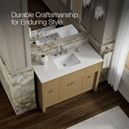 AlouetteE 48'' bathroom vanity cabinet with sink and quartz top - image 11