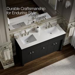 AlouetteE 60'' bathroom vanity cabinet with sinks and quartz top - image 12