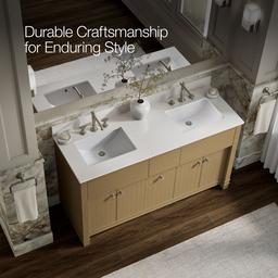 AlouetteE 60'' bathroom vanity cabinet with sinks and quartz top - image 12