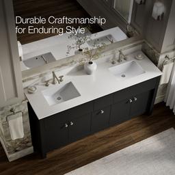 AlouetteE 72'' bathroom vanity cabinet with sinks and quartz top - image 12