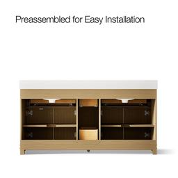 AlouetteE 72'' bathroom vanity cabinet with sinks and quartz top - image 10