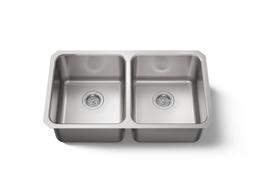 Kohler Undertone Undermount Sink | 31.5 Inch | Double Bowl | Stainless Steel - Stainless - image 1