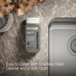 Undertone 31-1/2'' undermount double-bowl kitchen sink - Stainless Steel - image 4