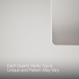 Hearthaven 24'' bathroom vanity cabinet with sink and quartz top - image 6