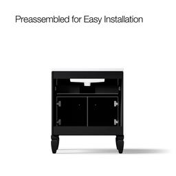 Hearthaven 30'' bathroom vanity cabinet with sink and quartz top - image 10