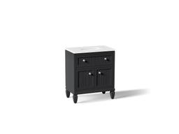 Hearthaven 30'' bathroom vanity cabinet with sink and quartz top - image 1