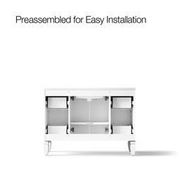 Hearthaven 48'' bathroom vanity cabinet with sink and quartz top - image 11