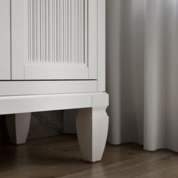 Hearthaven 60'' bathroom vanity cabinet with sinks and quartz top - image 9