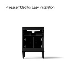 Southerk 24'' bathroom vanity cabinet with sink and quartz top - image 10