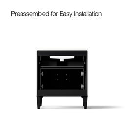 Southerk 30'' bathroom vanity cabinet with sink and quartz top - image 10