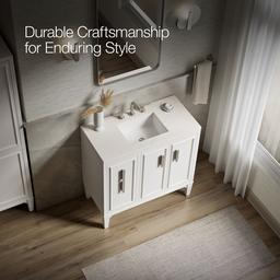 Southerk 36'' bathroom vanity cabinet with sink and quartz top - image 12