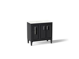 Southerk 36'' bathroom vanity cabinet with sink and quartz top - image 1