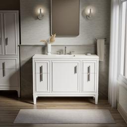 Southerk 48'' bathroom vanity cabinet with sink and quartz top - image 2