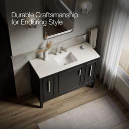 Southerk 48'' bathroom vanity cabinet with sink and quartz top - image 12