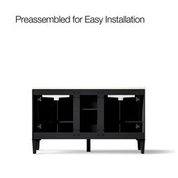 Southerk 60'' bathroom vanity cabinet with sinks and quartz top - image 11