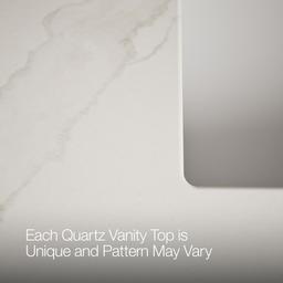 Southerk 60'' bathroom vanity cabinet with sinks and quartz top - image 7