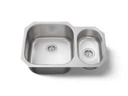 Undertone 30-3/4'' undermount double-bowl kitchen sink - Stainless Steel - image 1
