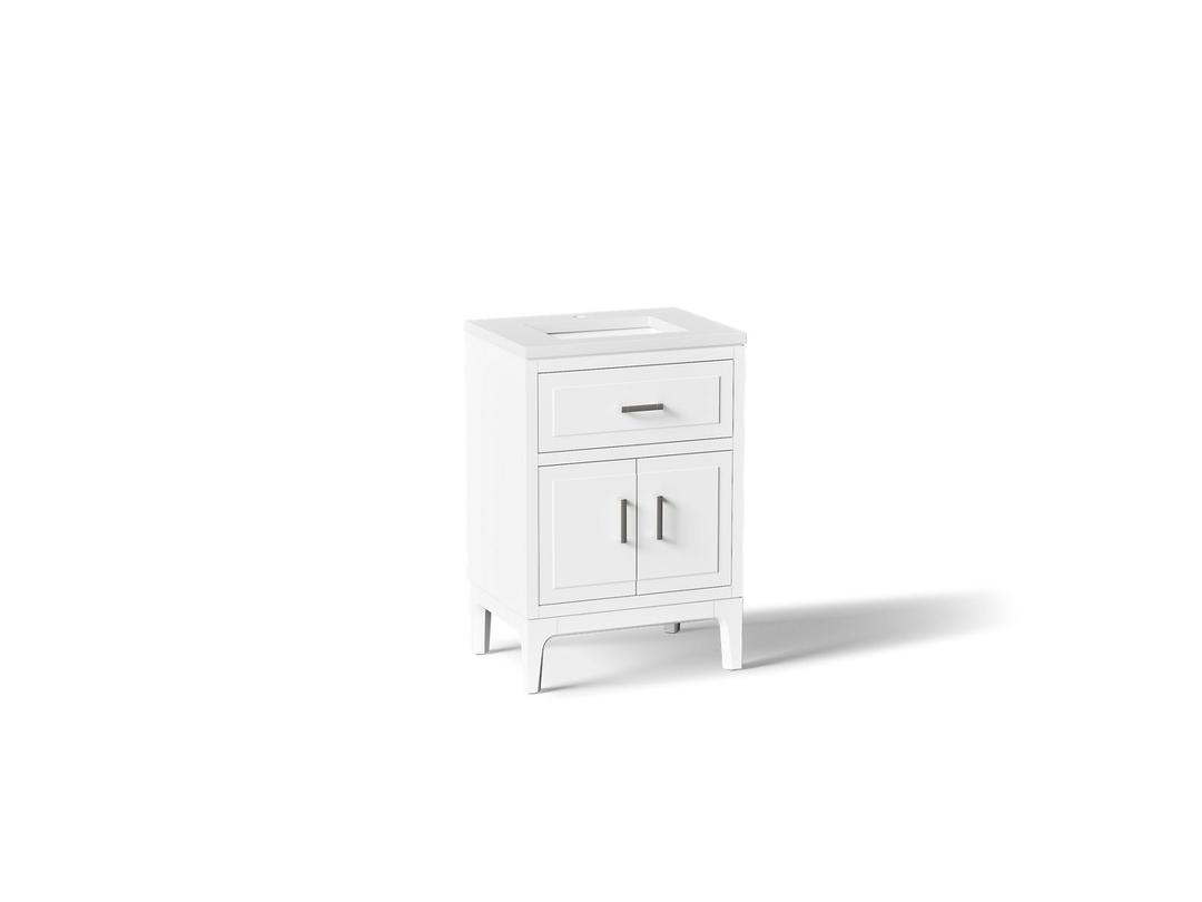 Seer 24'' bathroom vanity cabinet with sink and quartz top by Kohler