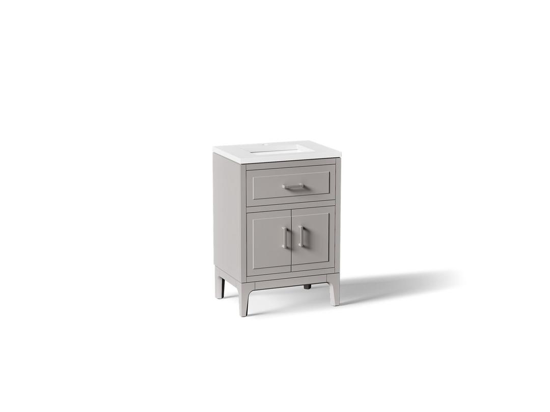 Seer 24'' bathroom vanity cabinet with sink and quartz top by Kohler
