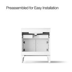 Seer 30'' bathroom vanity cabinet with sink and quartz top - image 10