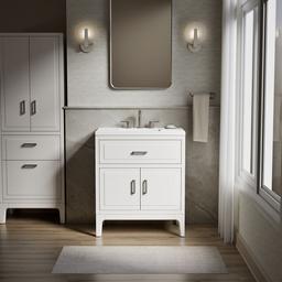 Seer 30'' bathroom vanity cabinet with sink and quartz top - image 2