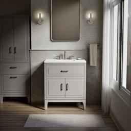 Seer 30'' bathroom vanity cabinet with sink and quartz top - image 2
