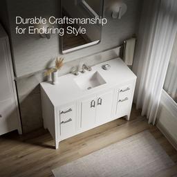 Seer 48'' bathroom vanity cabinet with sink and quartz top - image 12