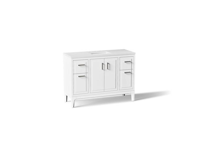 Seer 48'' bathroom vanity cabinet with sink and quartz top