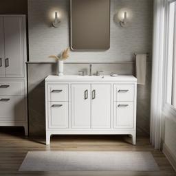 Seer 48'' bathroom vanity cabinet with sink and quartz top - image 2