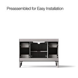 Seer 48'' bathroom vanity cabinet with sink and quartz top - image 11