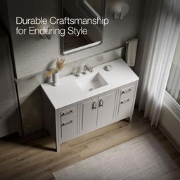 Seer 48'' bathroom vanity cabinet with sink and quartz top - image 12