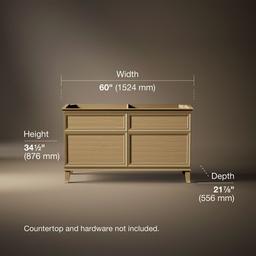 ArtifactsE 60'' bathroom vanity cabinet - image 3