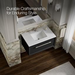 Enivo 36'' wall-hung bathroom vanity cabinet - image 9