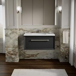 Enivo 36'' wall-hung bathroom vanity cabinet - image 2