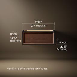 Lodern 36'' wall-hung bathroom vanity cabinet - image 3