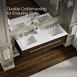 Lodern 60'' wall-hung bathroom vanity cabinet - image 9