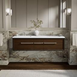 Lodern 60'' wall-hung bathroom vanity cabinet - image 2