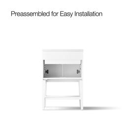 Winnow 24'' bathroom vanity cabinet with sink and quartz top - image 9