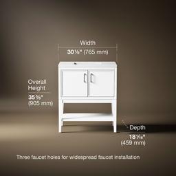 Winnow 30'' bathroom vanity cabinet with sink and quartz top - image 3
